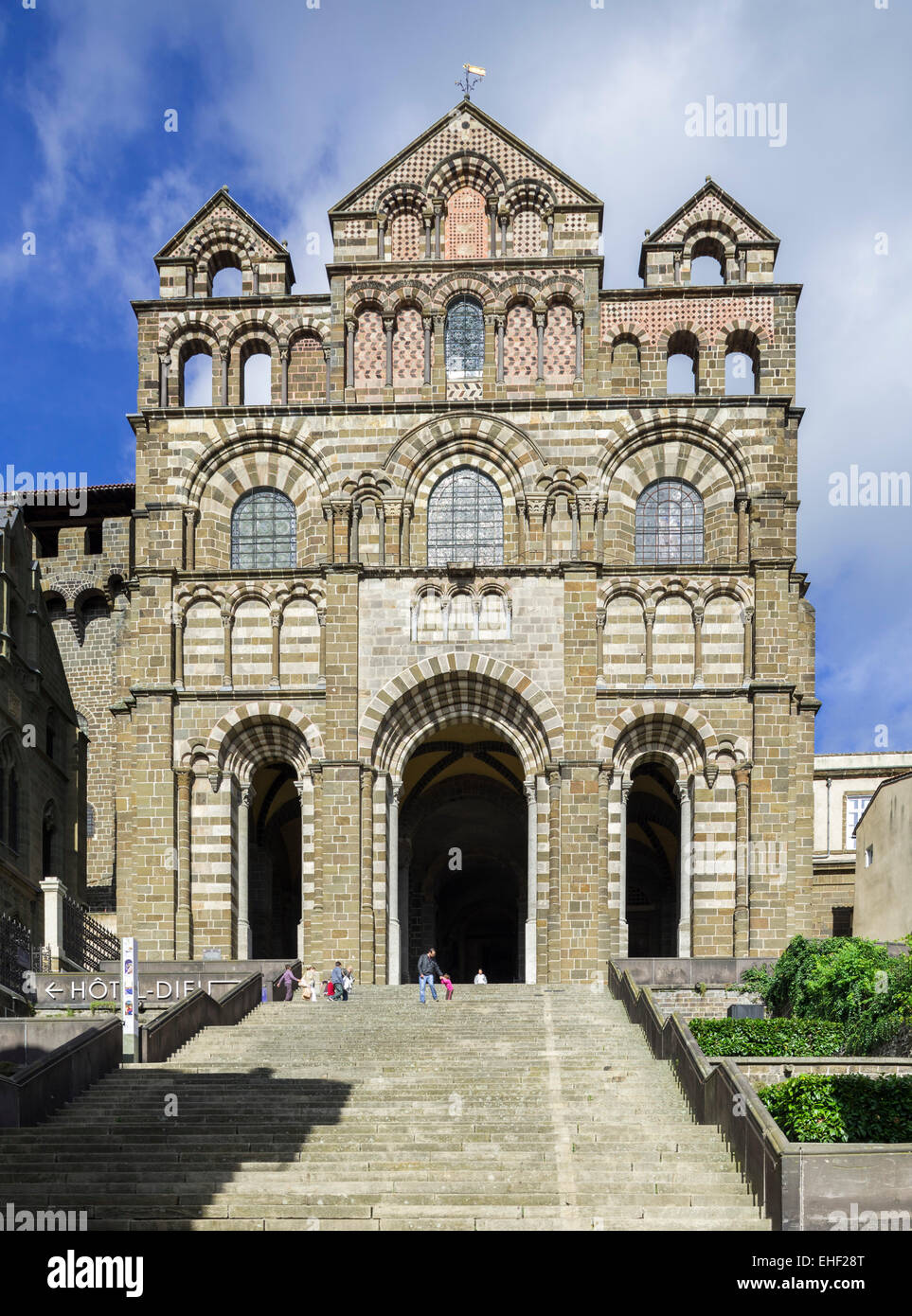 Kathedrale, Le Puy-en-Velay, Auvergne, Frankreich Stockfoto