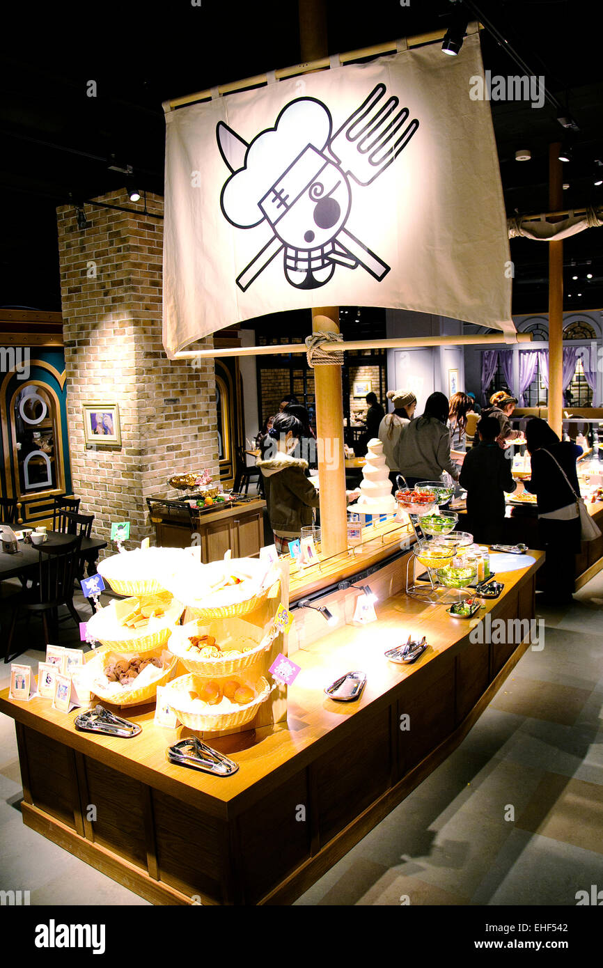 Tokio Japan 13 Marz 15 Tokyo Tower Eroffnet One Piece Attraktion Besucher Nach Tokyo Tower Gerne Essen Verschiedene Gerichte In Der Cafe Mugiwara Eine Der Attraktionen Des Neuen Themenpark Tokyo Ein Stuck Tower Tokio Japan 13 Marz 15 Tokyo Tower Eroffnet One Piece Attraktion Besucher Nach Tokyo Tower Gerne Essen Verschiedene Gerichte In Der Cafe Mugiwara Eine Der Attraktionen Des Neuen Themenpark Tokyo Ein Stuck Tower
