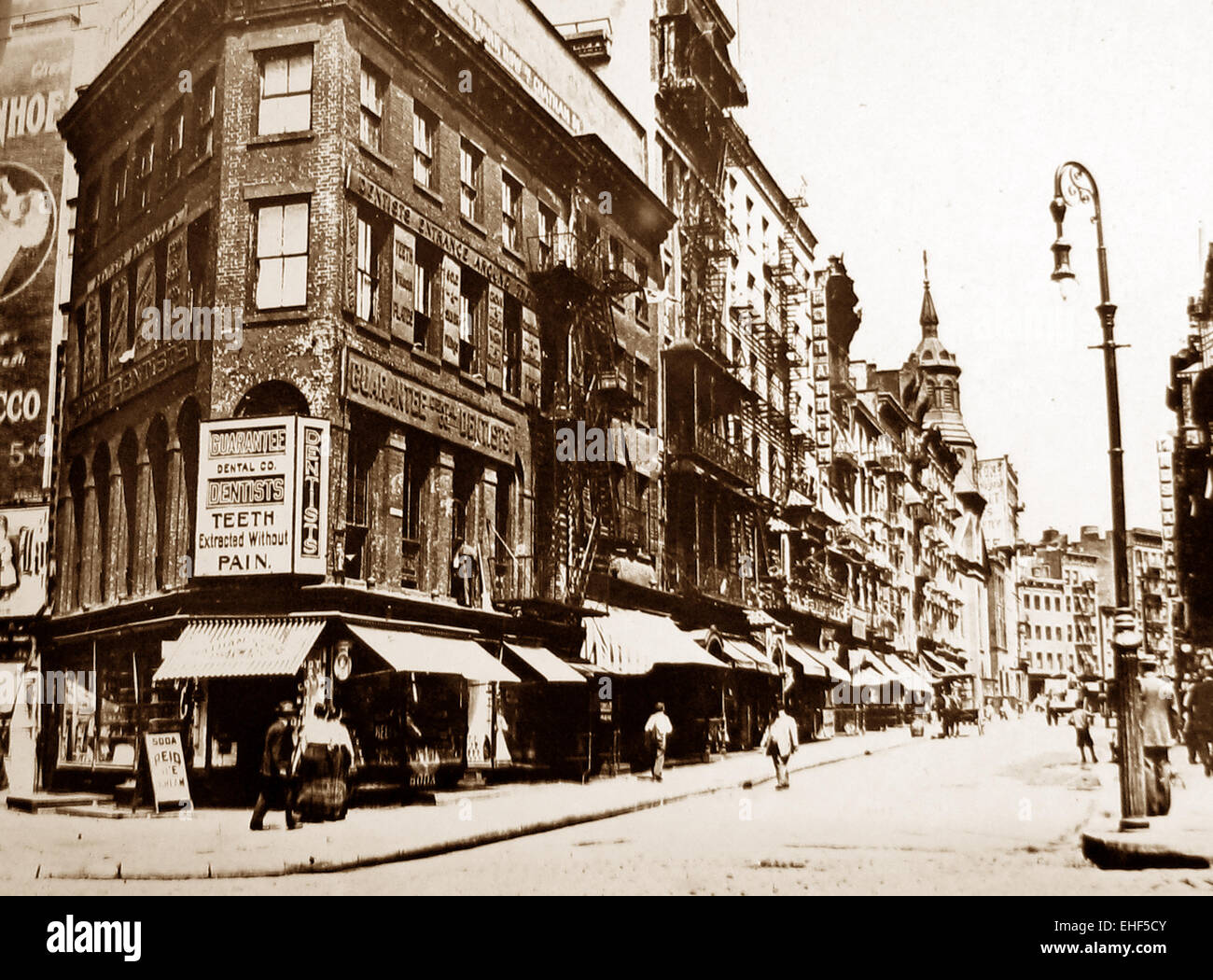 Mott Street Chinatown New York viktorianischen Zeit Stockfoto