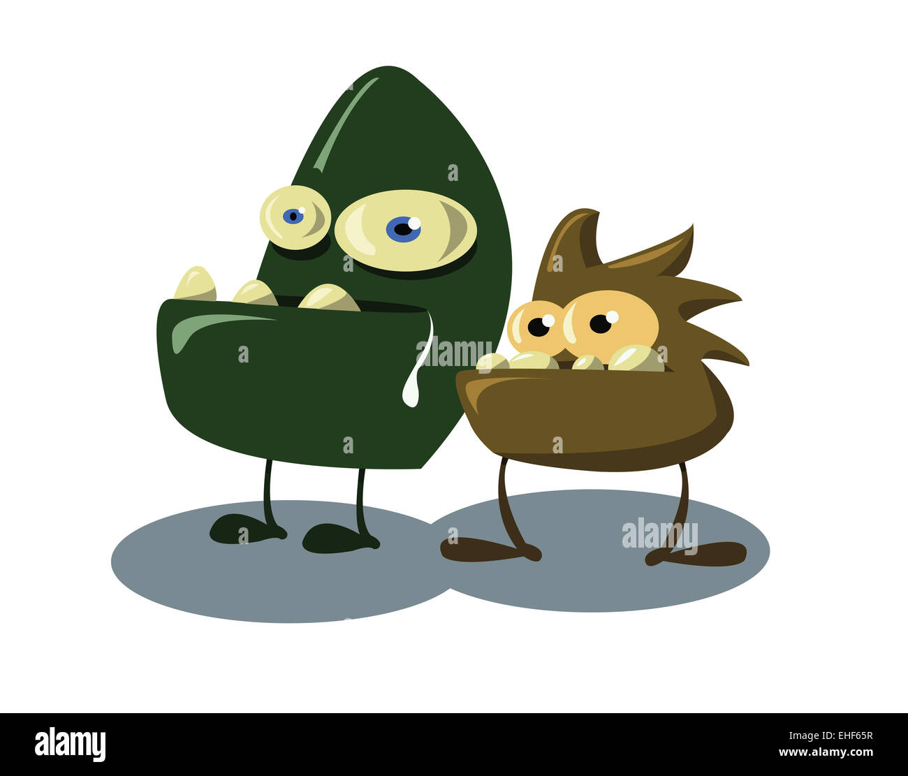 ein lustiges paar pc-virus Stockfoto