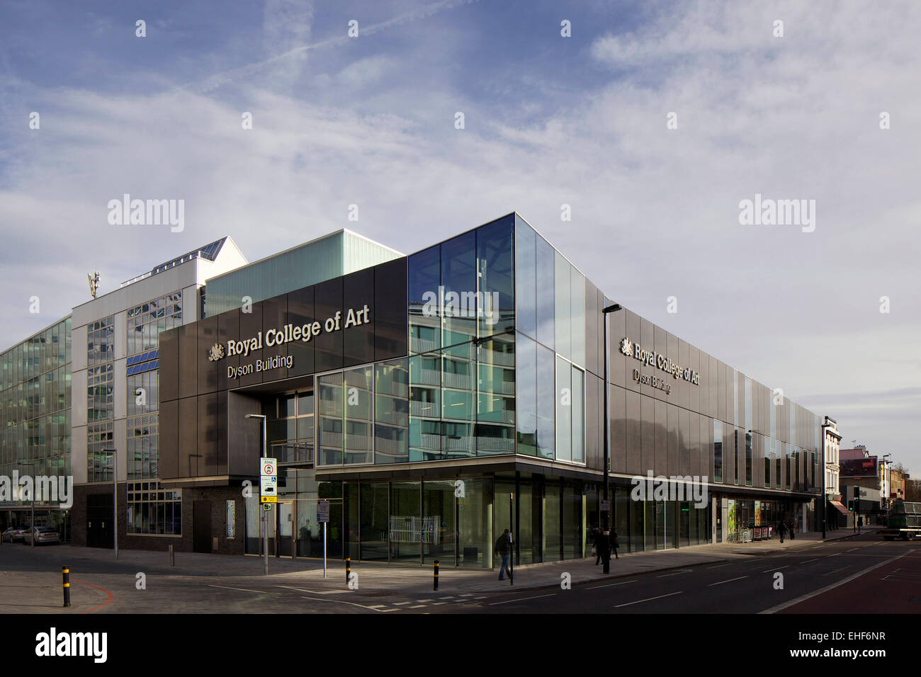 Fassade des Gebäudes Dyson am Royal College of Art, Battersea, London Stockfoto