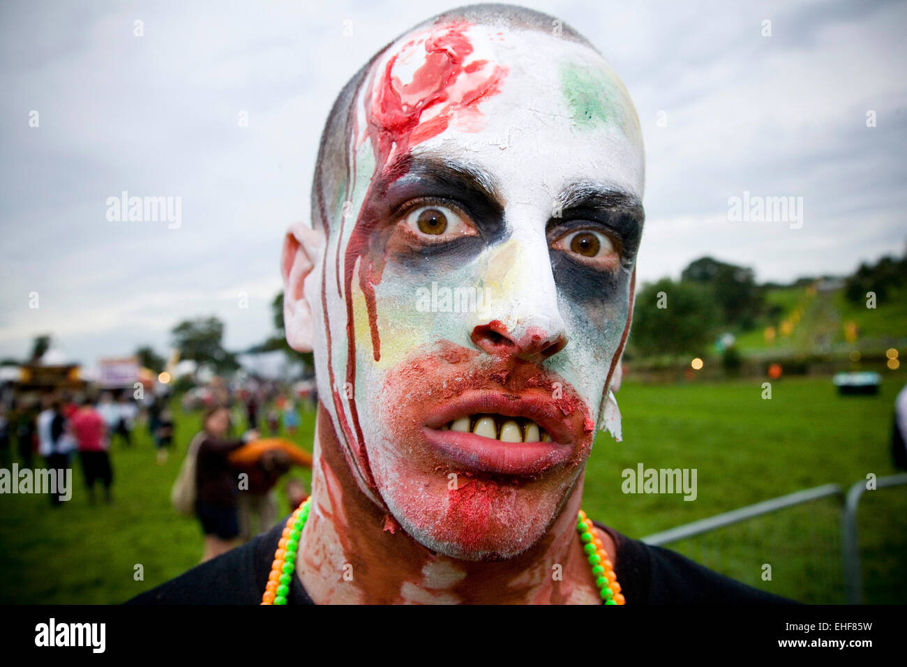 Zombies auf Big Chill Festival 2009. Stockfoto