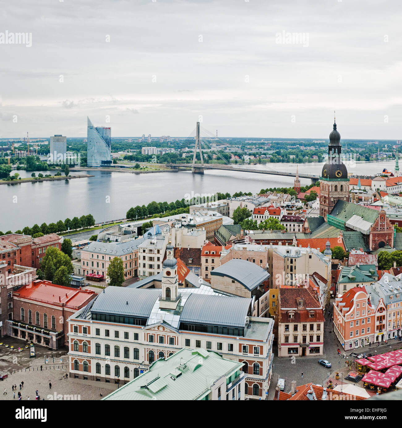 Blick über die Altstadt von Riga, Lettland Stockfoto