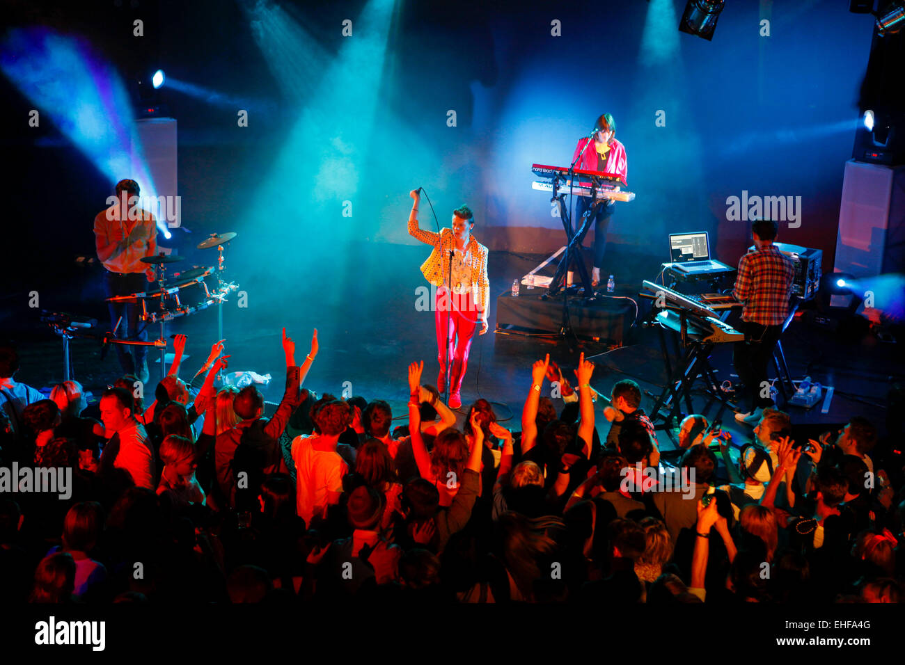 La Roux live 19. August 2009 in Frage. Stockfoto