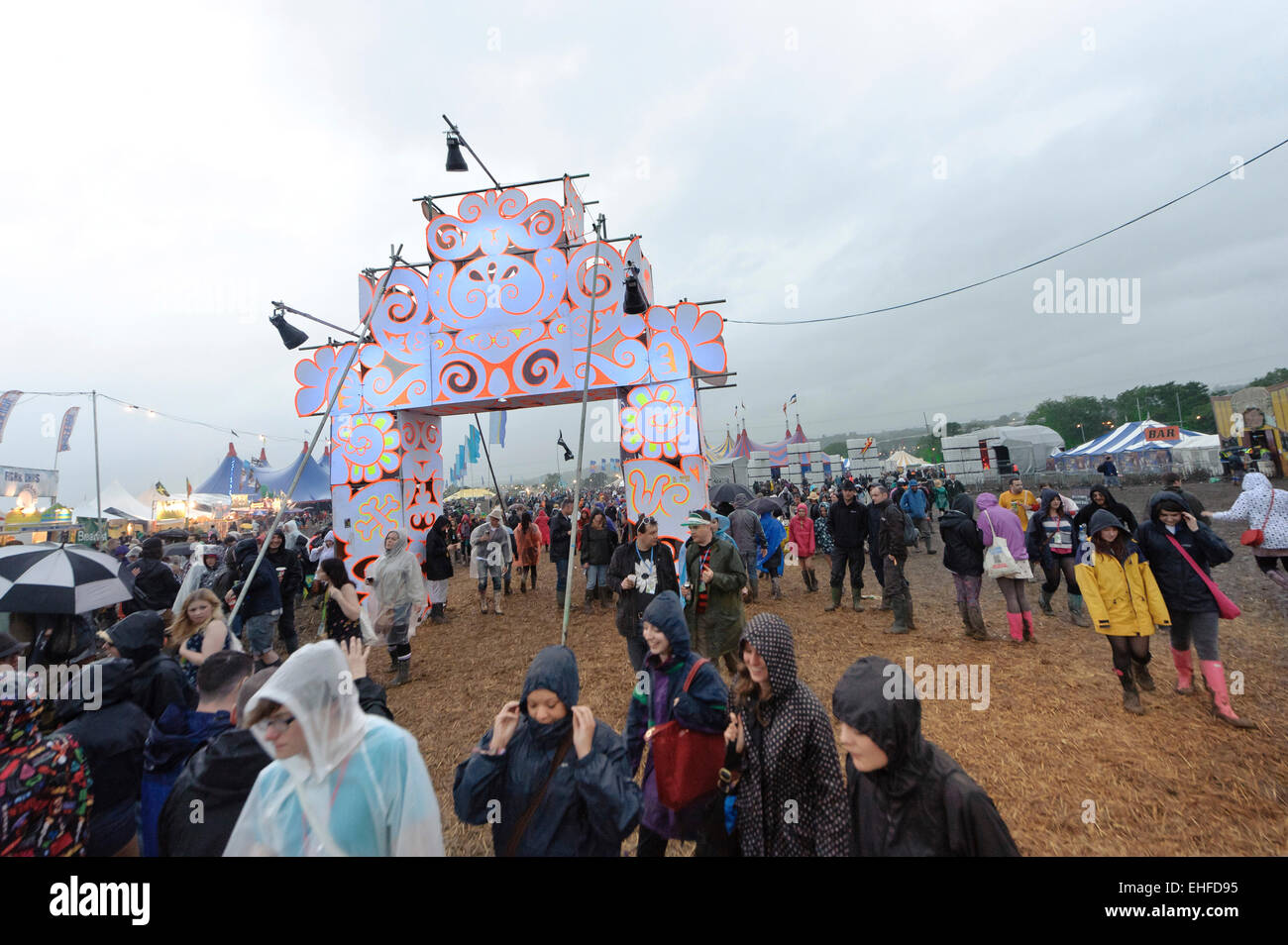 Glastonbury Festival Freitag, 24. Juni 2011. Stockfoto