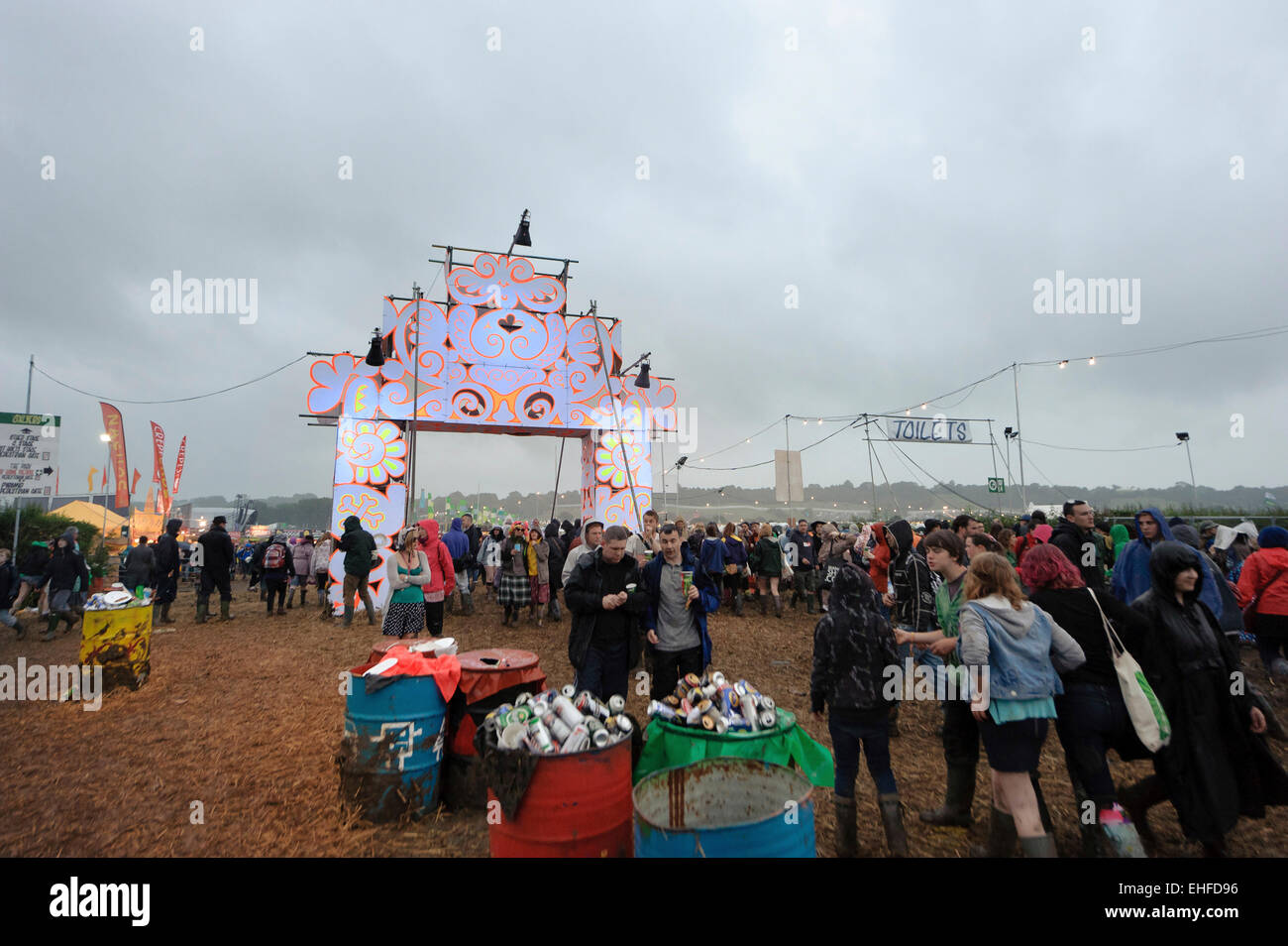 Glastonbury Festival Freitag, 24. Juni 2011. Stockfoto