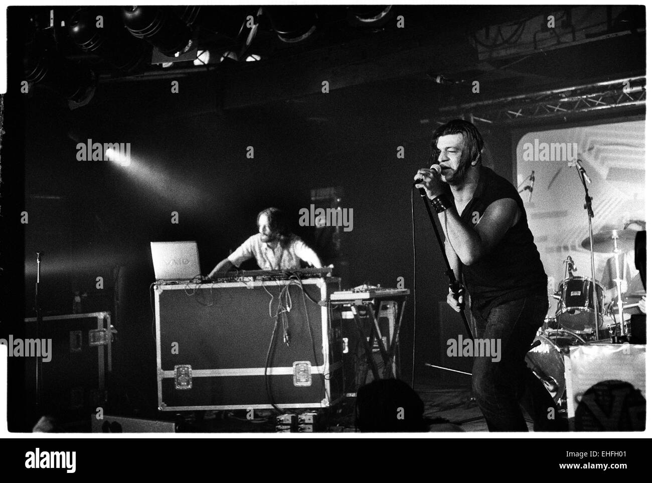 Blackstrobe live auf der Bühne XFM TDK Cross Central Festival London. Stockfoto