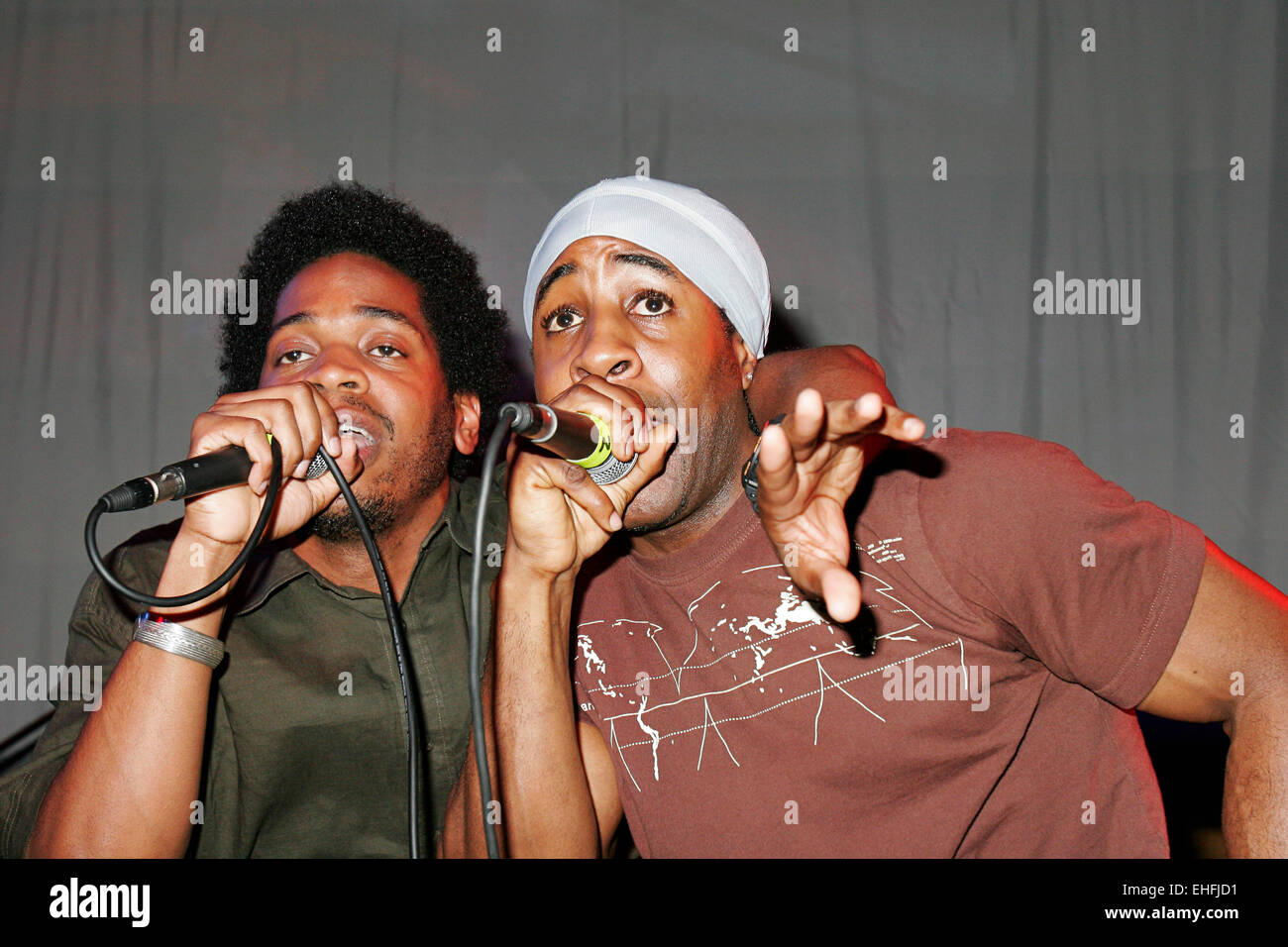 Neues Fleisch leben bei Homegrown Label Launch-Party am Cargo London. Stockfoto