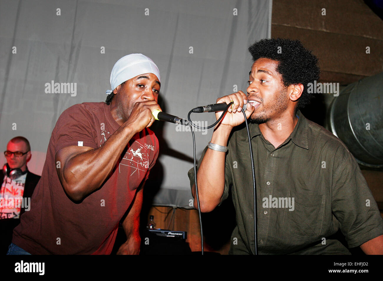 Neues Fleisch leben bei Homegrown Label Launch-Party am Cargo London. Stockfoto