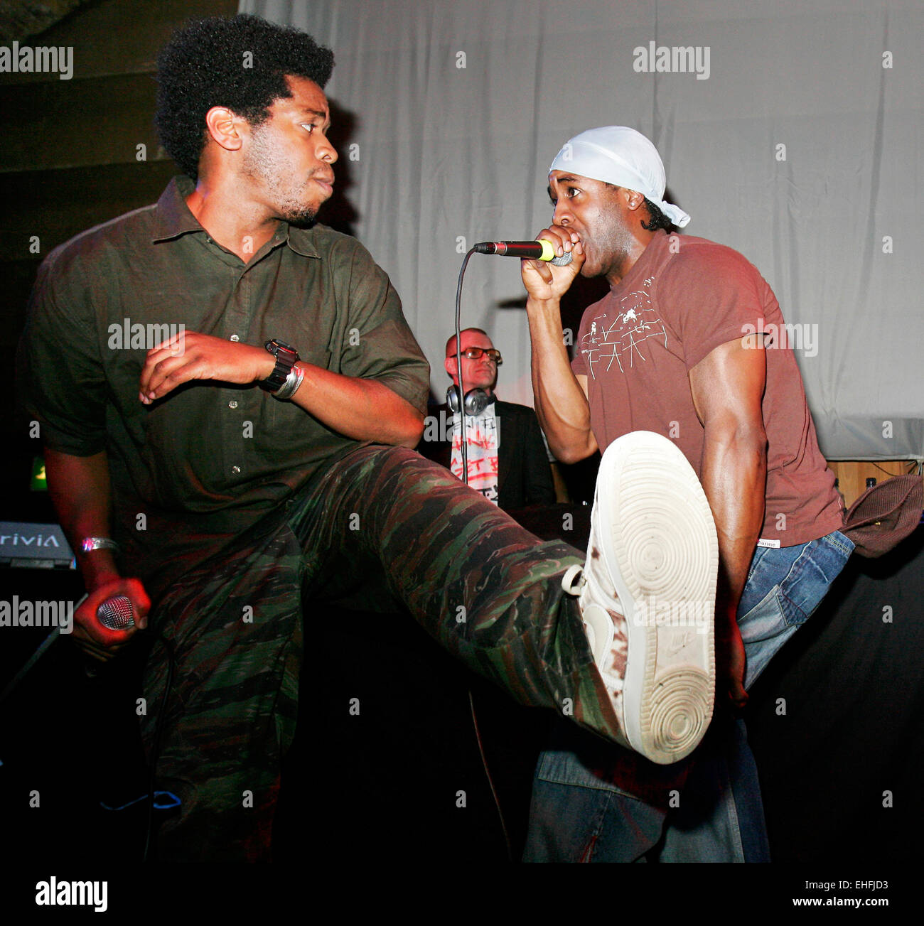 Neues Fleisch leben bei Homegrown Label Launch-Party am Cargo London. Stockfoto