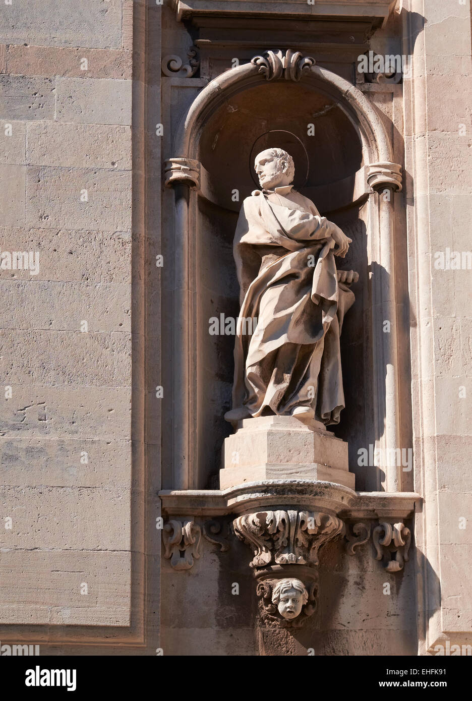 San Benedetto, barocke Sakralarchitektur Catania, Sizilien. Stockfoto