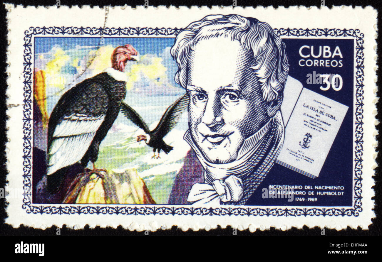 Kuba - ca. 1969: Briefmarke gedruckt in Kuba Stockfoto