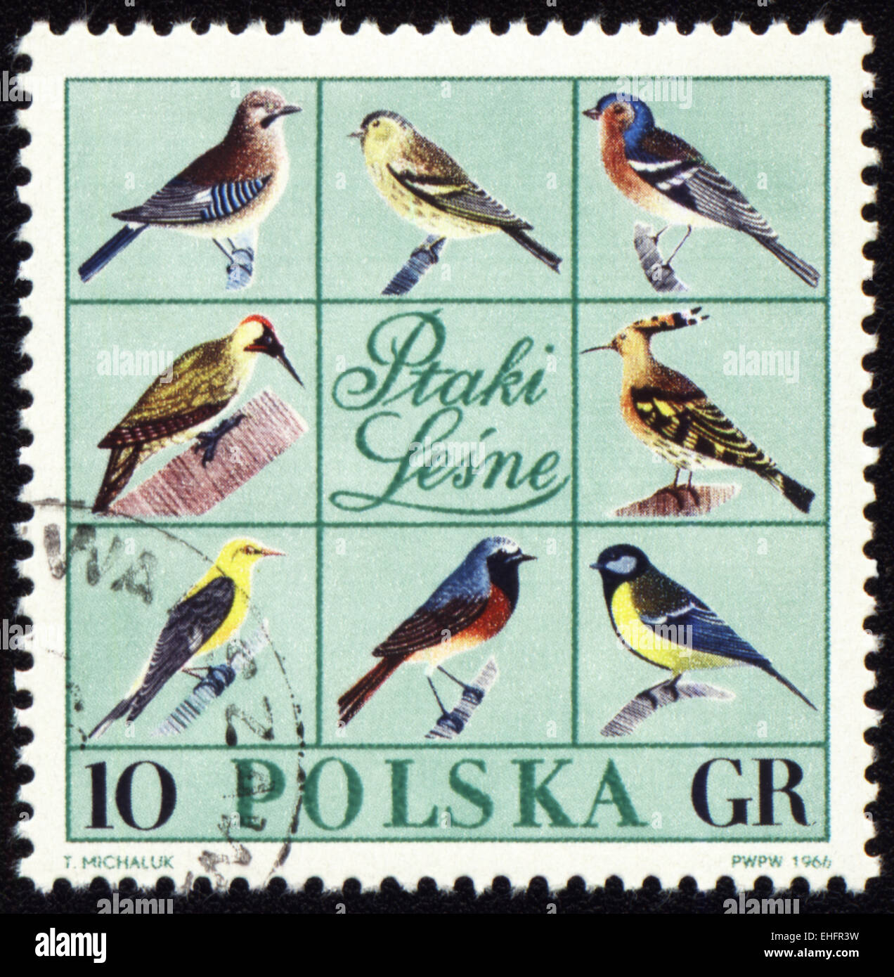 Polen - ca. 1966: Briefmarke gedruckt in Polen Stockfoto