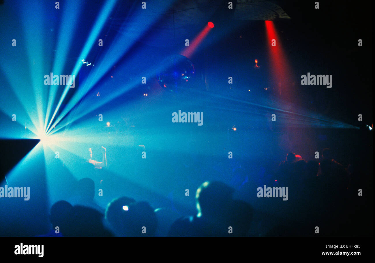 Publikum im Pacha Nachtclub auf Ibiza. Stockfoto