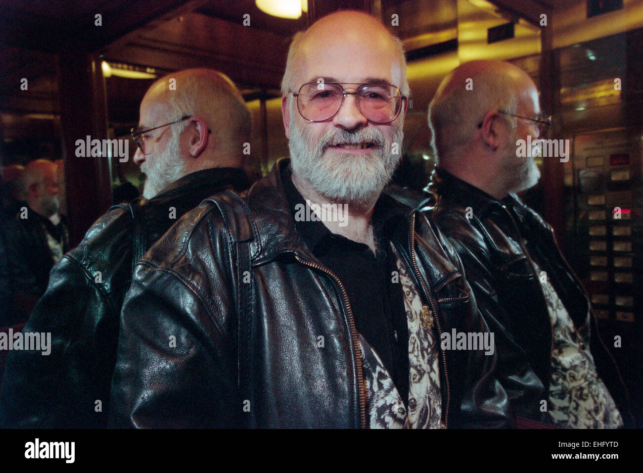 Terry Pratchett, Autor, fotografiert in Edinburgh Stockfoto