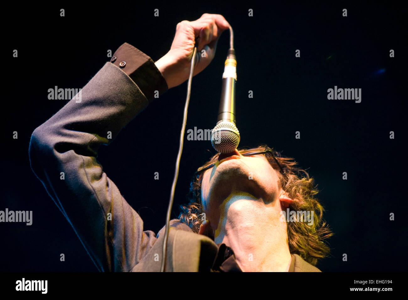 Jarvis Cocker live. Stockfoto