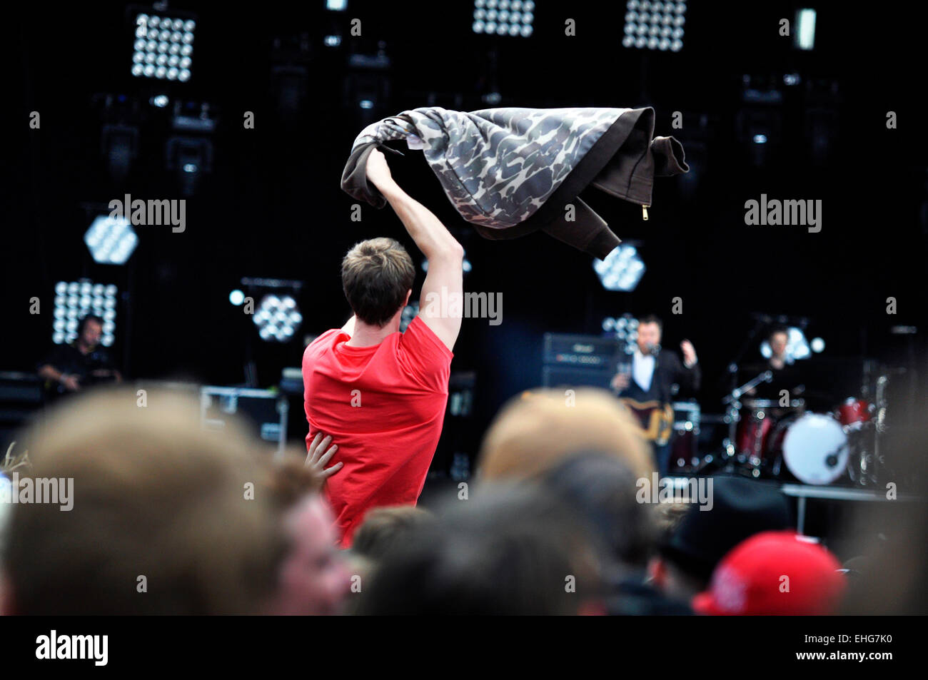 Lovebox 2009 im Victoria Park in London. Stockfoto