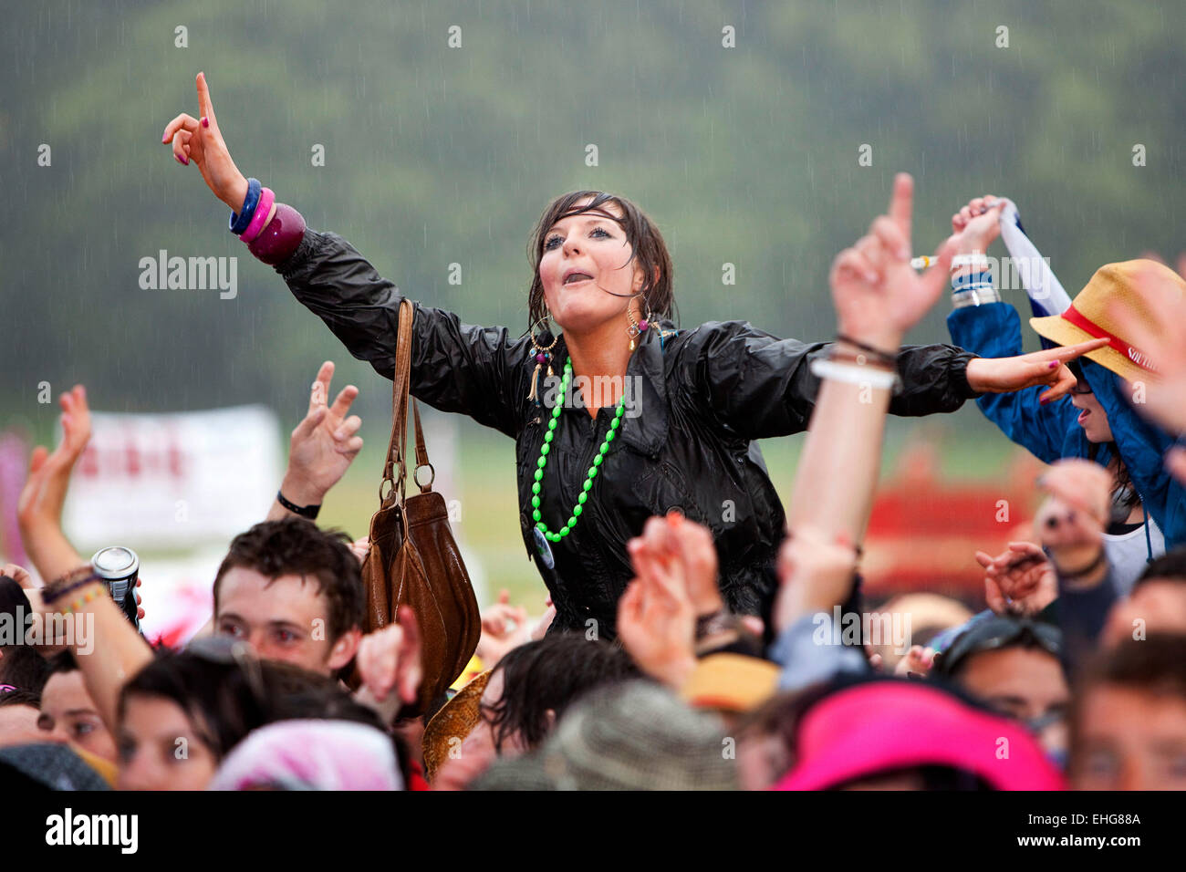 RockNess Festival in Eve in der Nähe von Inverness in Schottland Juni 2009. Stockfoto