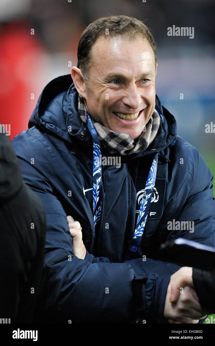 Jean Pierre Papin - 04.03.2015 - PSG / Monaco - 1/4Finale Coupe de France.Photo: Andre Ferreira / Icon Sport Stockfoto