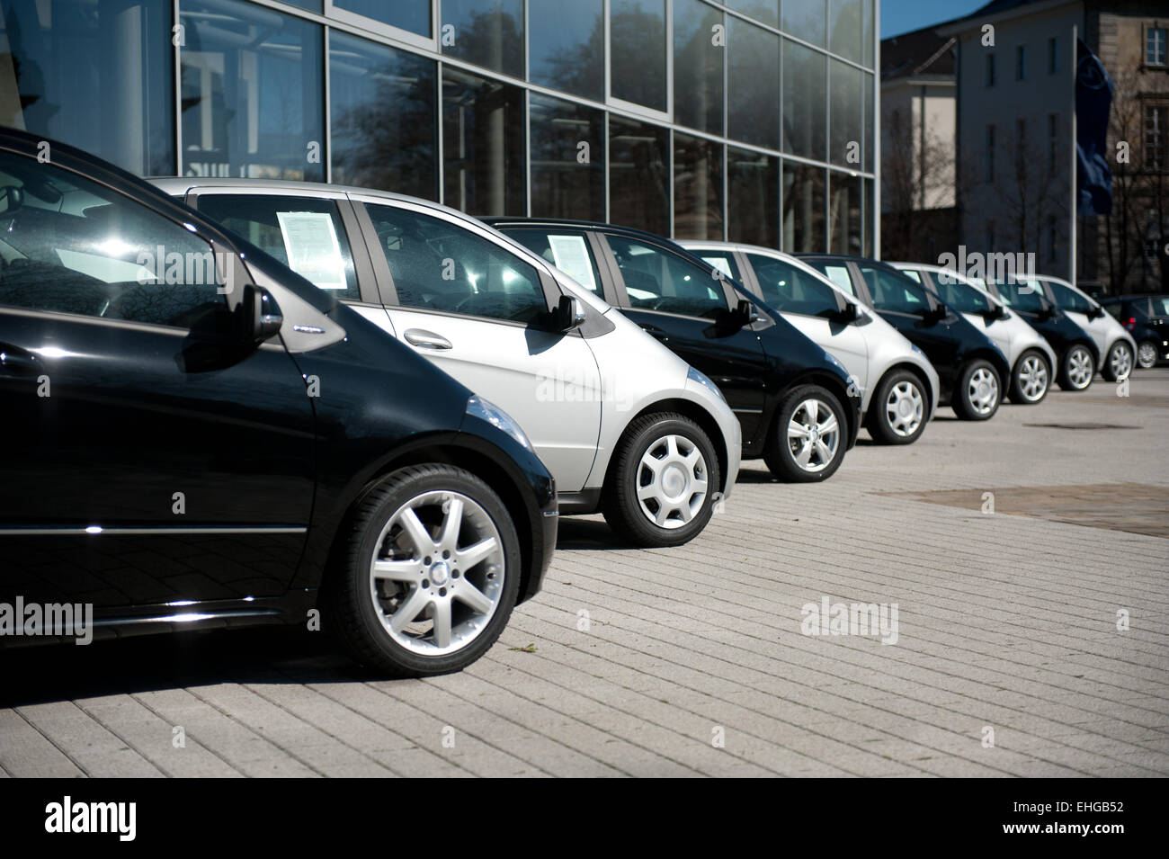 Autos zum Verkauf Stockfoto