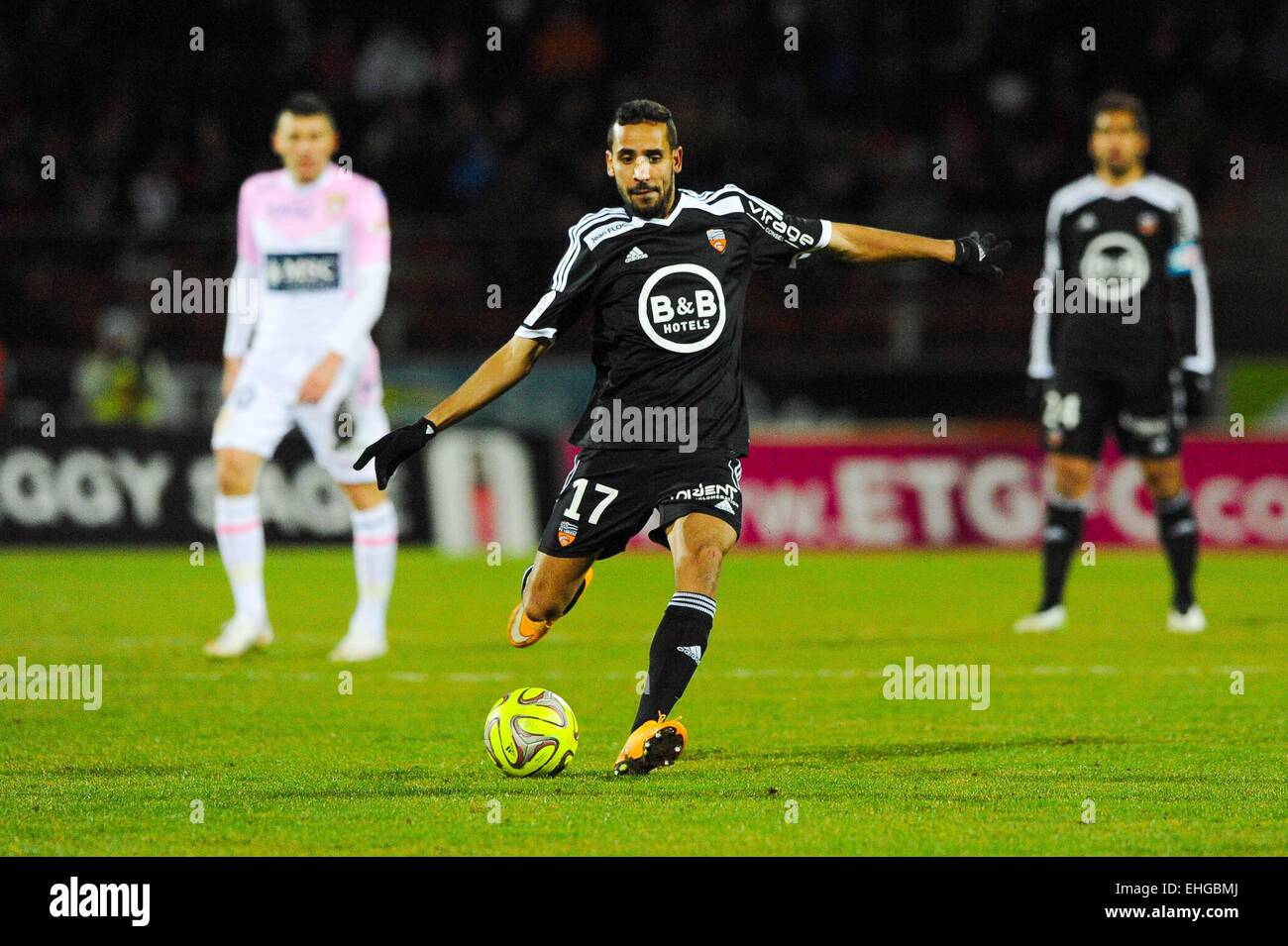 Walid MESLOUB - 04.03.2015 - Evian Thonon/Lorient - Match de Retard De La 26eme Journee de Ligue 1. Foto: Jean Paul Thomas/Icon Sport. Stockfoto