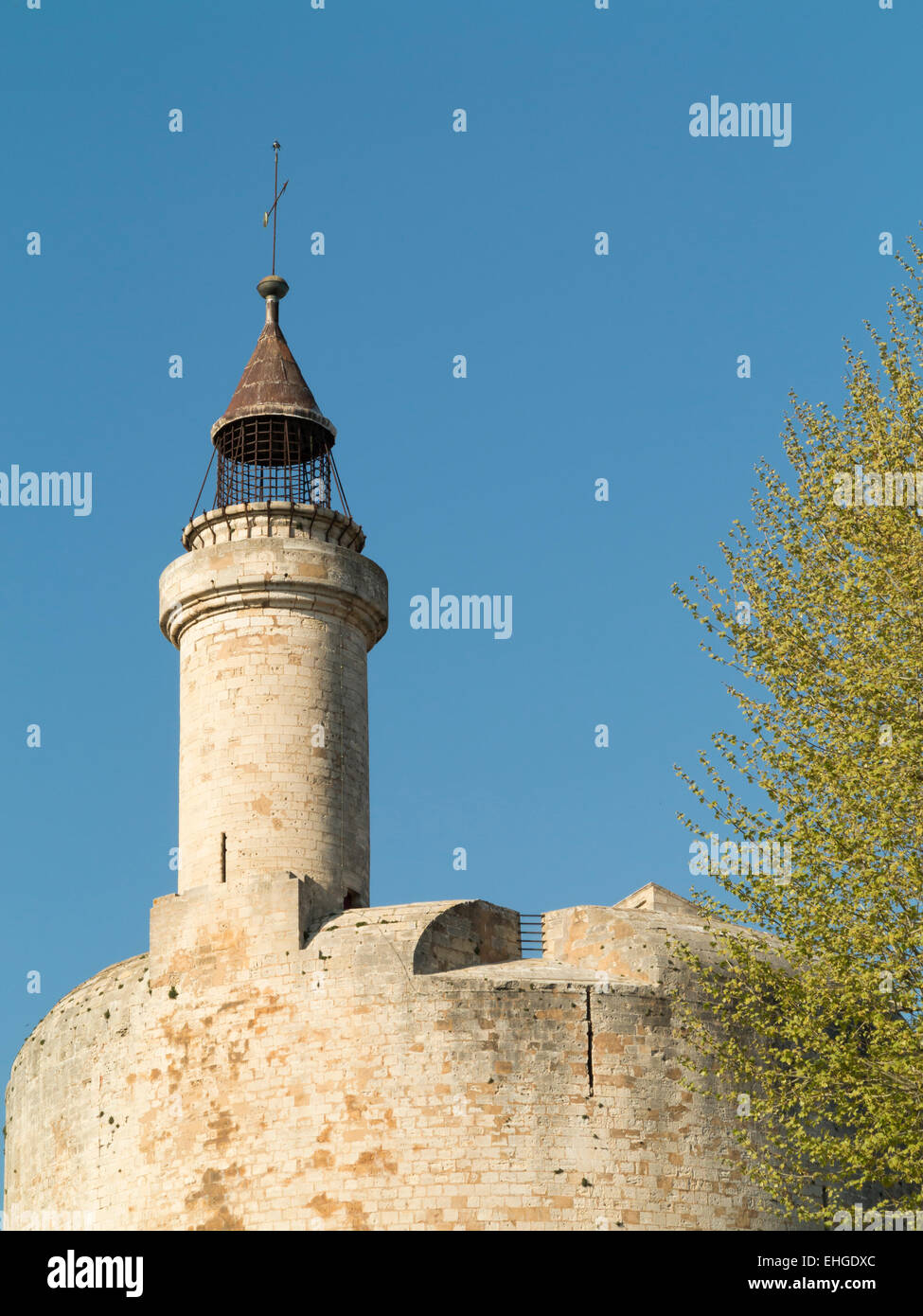 La Tour de Constance Turm, Aigues-Mortes Stockfoto