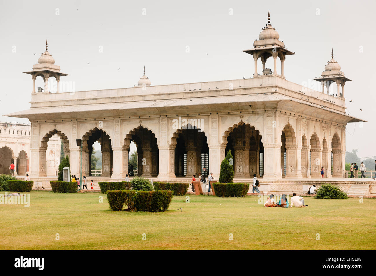 Diwan-iKhas im Roten Fort-Komplex, Neu-Delhi. Stockfoto