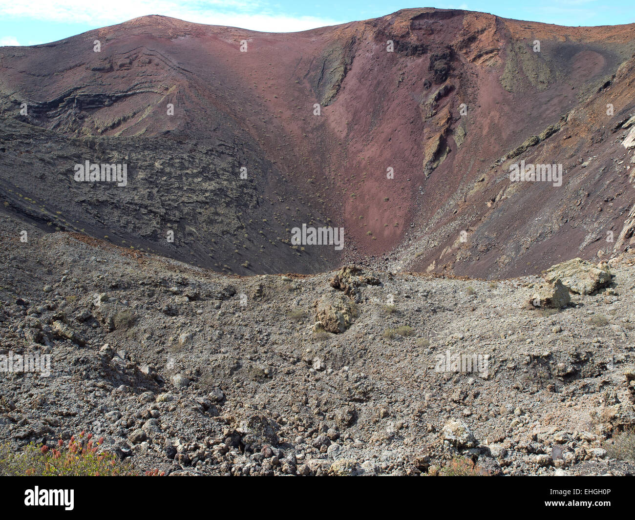 Feuerberge Stockfoto