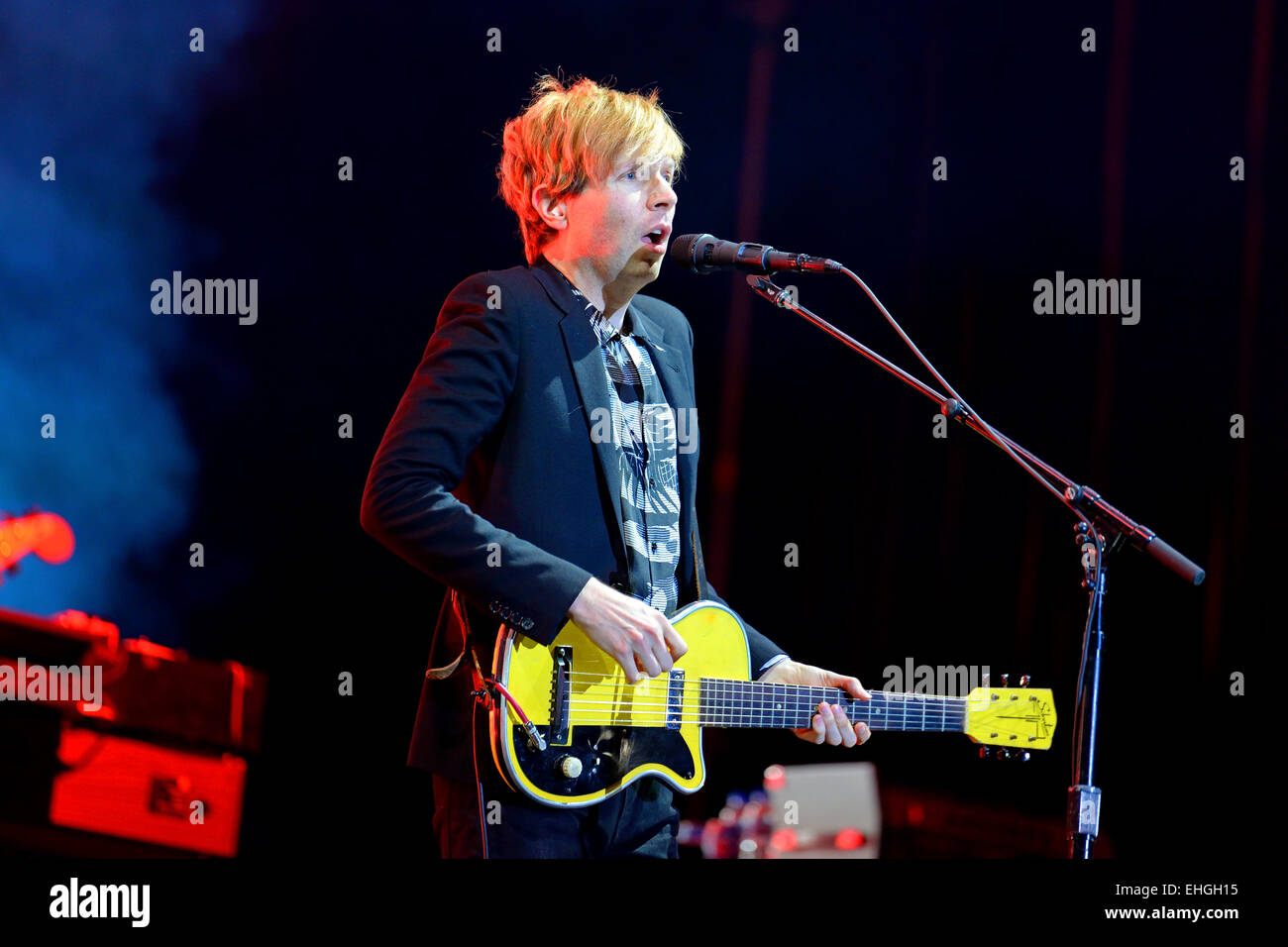 MADRID - SEP 13: Beck (legendäre Musiker, Sänger und Songwriter) Auftritt beim Dcode Festival. Stockfoto