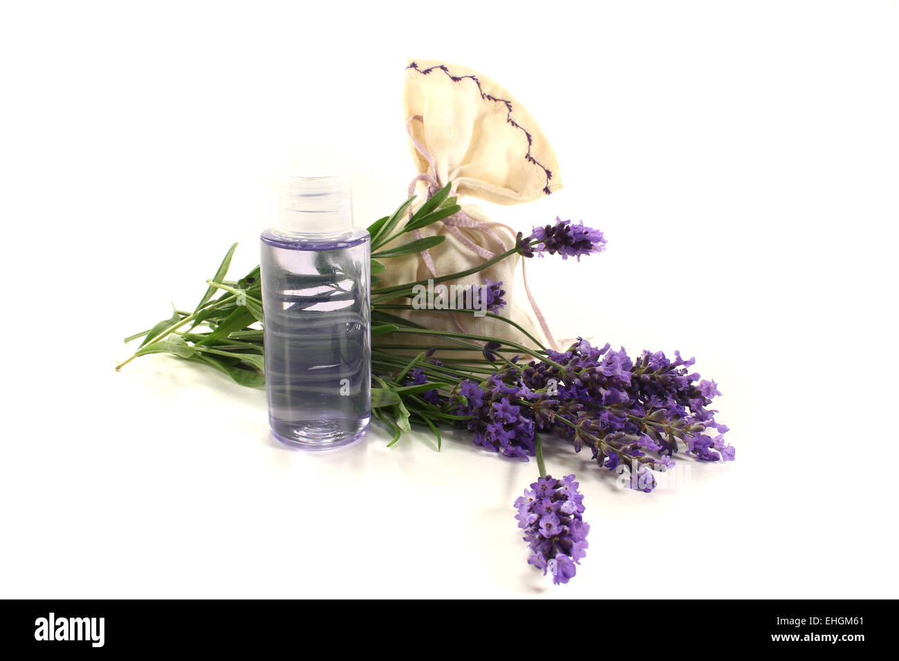 Lavendel-Öl Stockfoto