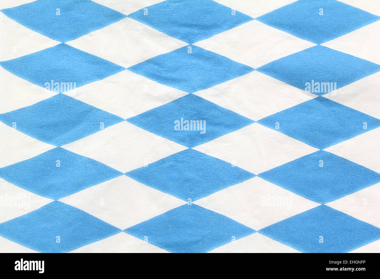 blaue und weiße Rautenmuster Stockfoto
