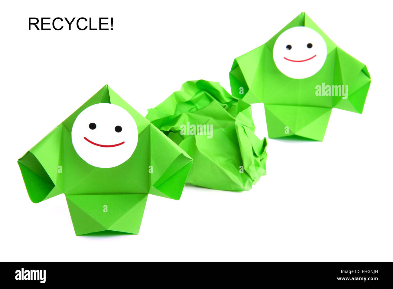 Konzeptbild von recycling Stockfoto