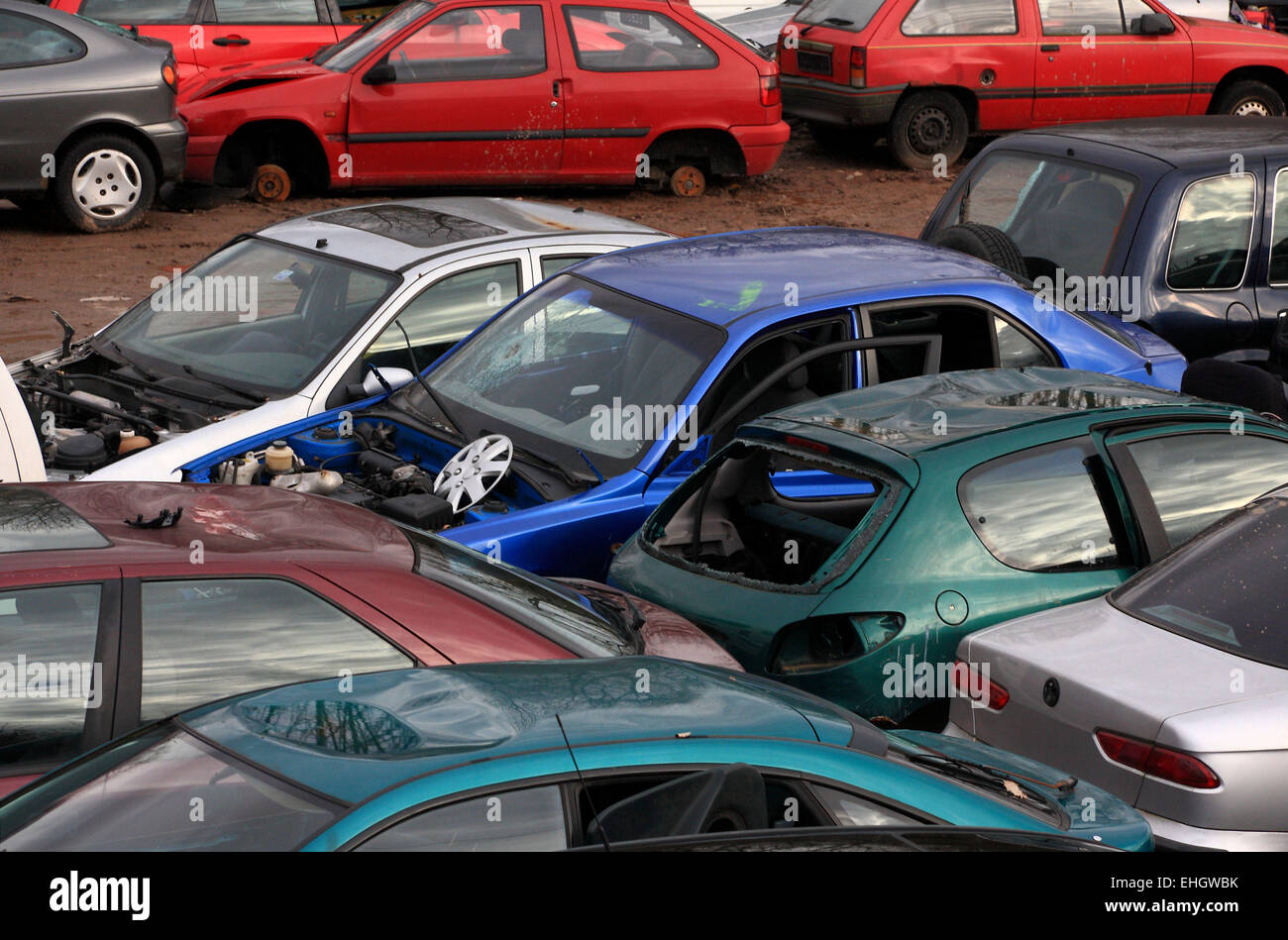 Auto-dump Stockfoto