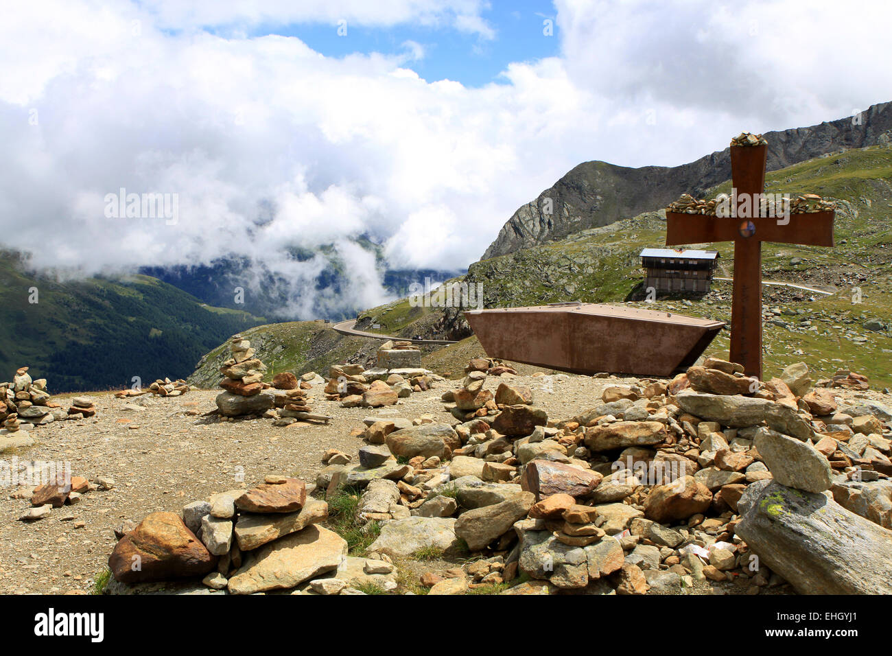 Timmelsjoch Stockfoto