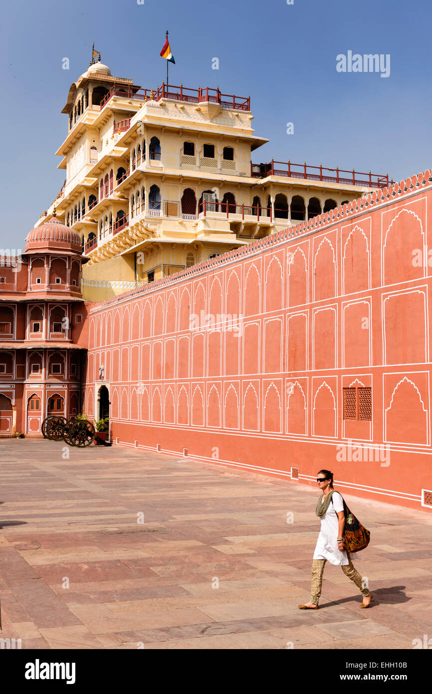 Schloss und Museum, Jaipur. Stockfoto