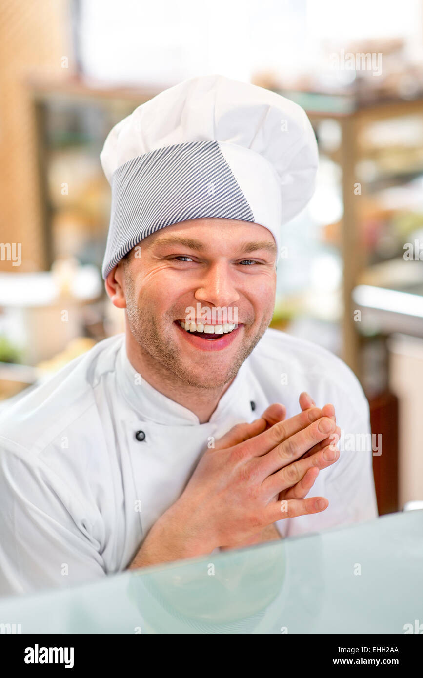 Porträt von Chef-Koch Stockfoto