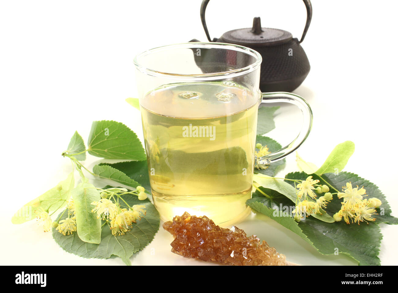 frische Limette Blüte Tee Stockfoto