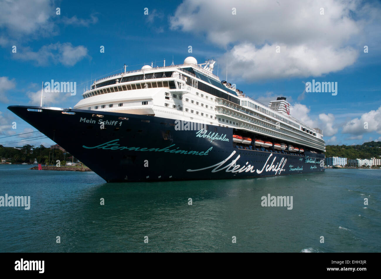 Kreuzfahrtschiff Mein Schiff 1 In Den Hafen Von Saint