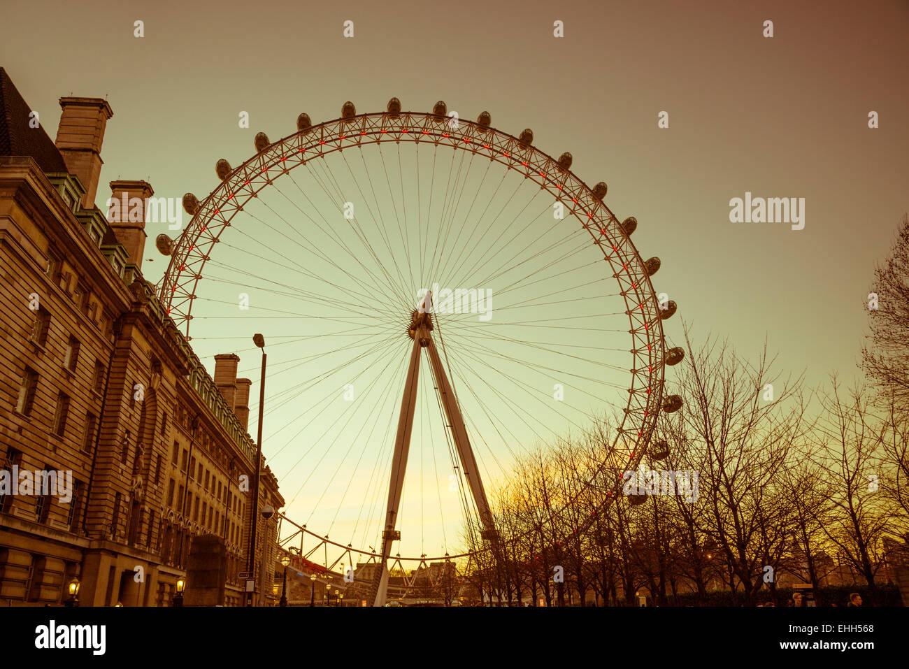 London Eye, England, Vereinigtes Königreich Stockfoto