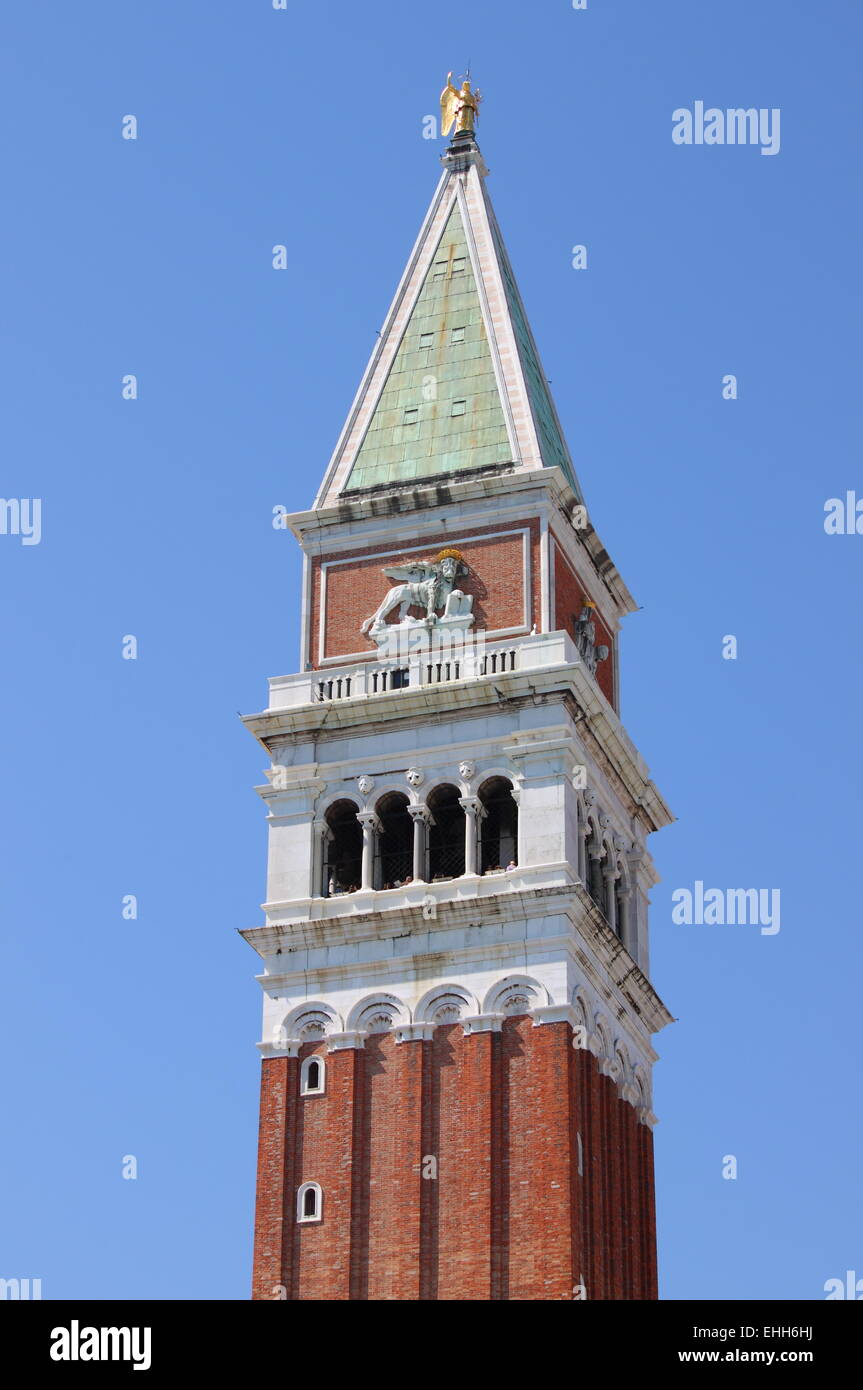 Glockenturm der St. Marcus in Venedig Stockfoto