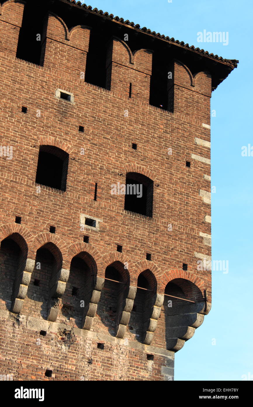 Burg Zinnen Stockfoto