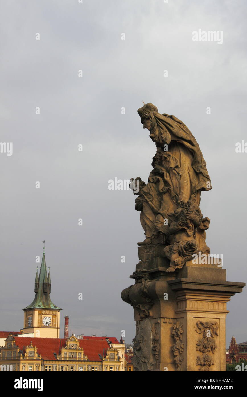 Statue der Heiligen Ludmila Stockfoto