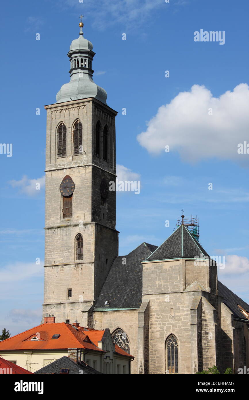 Kirche des Heiligen Jakobus in Kutna Hora Stockfoto