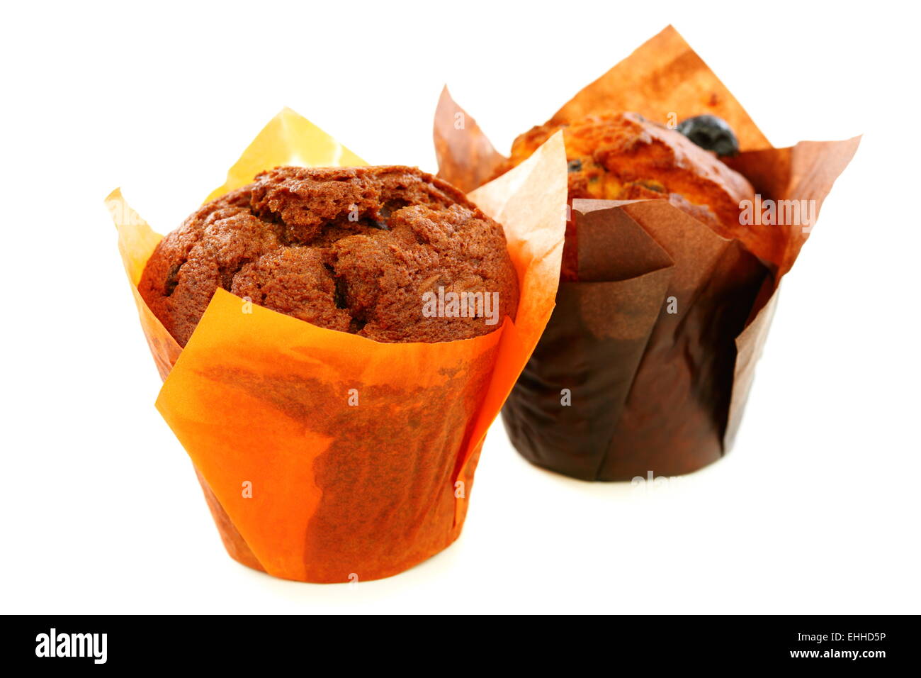 Cupcakes in Papierformulare. Stockfoto