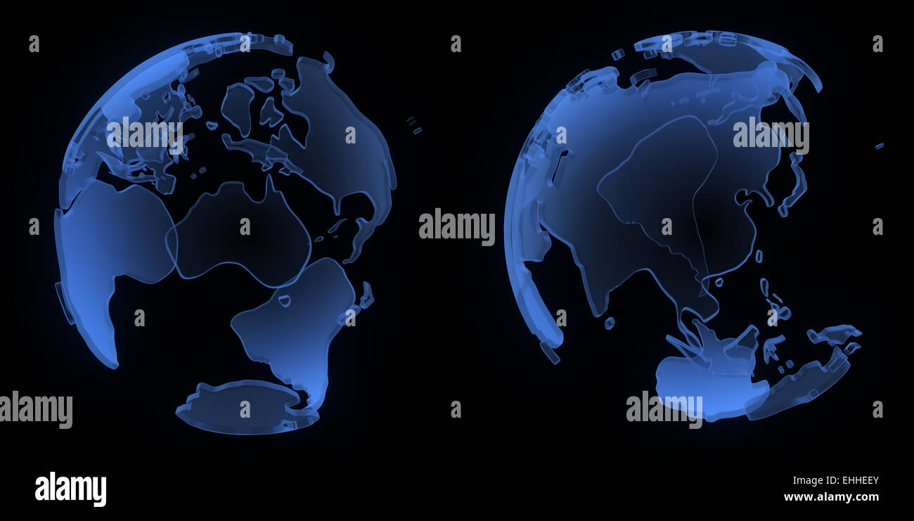 X-Ray Welt, Asien und Australien Stockfoto