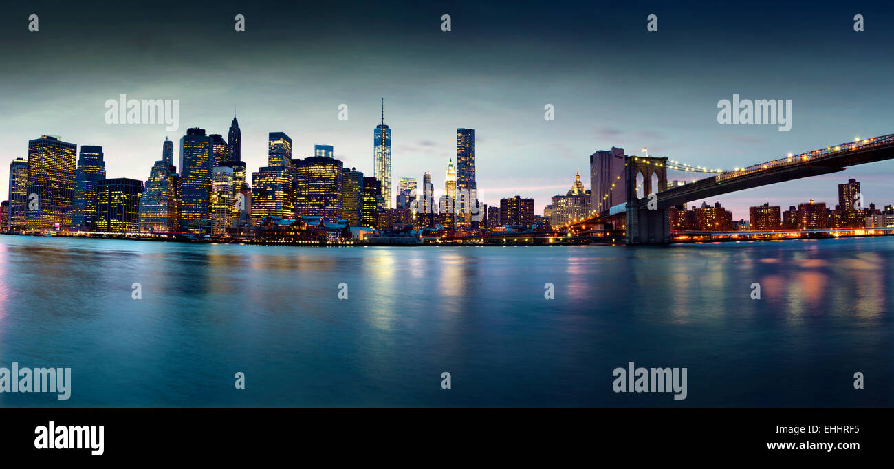 Skyline von New York city Stockfoto