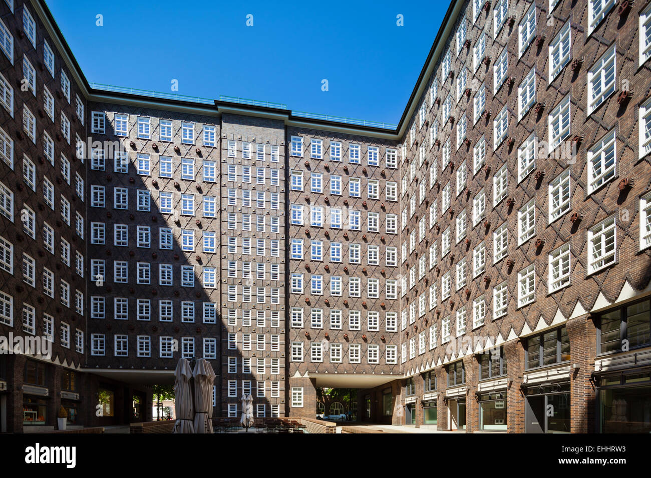 Der Sprinkenhof in Hamburg, Deutschland. Stockfoto