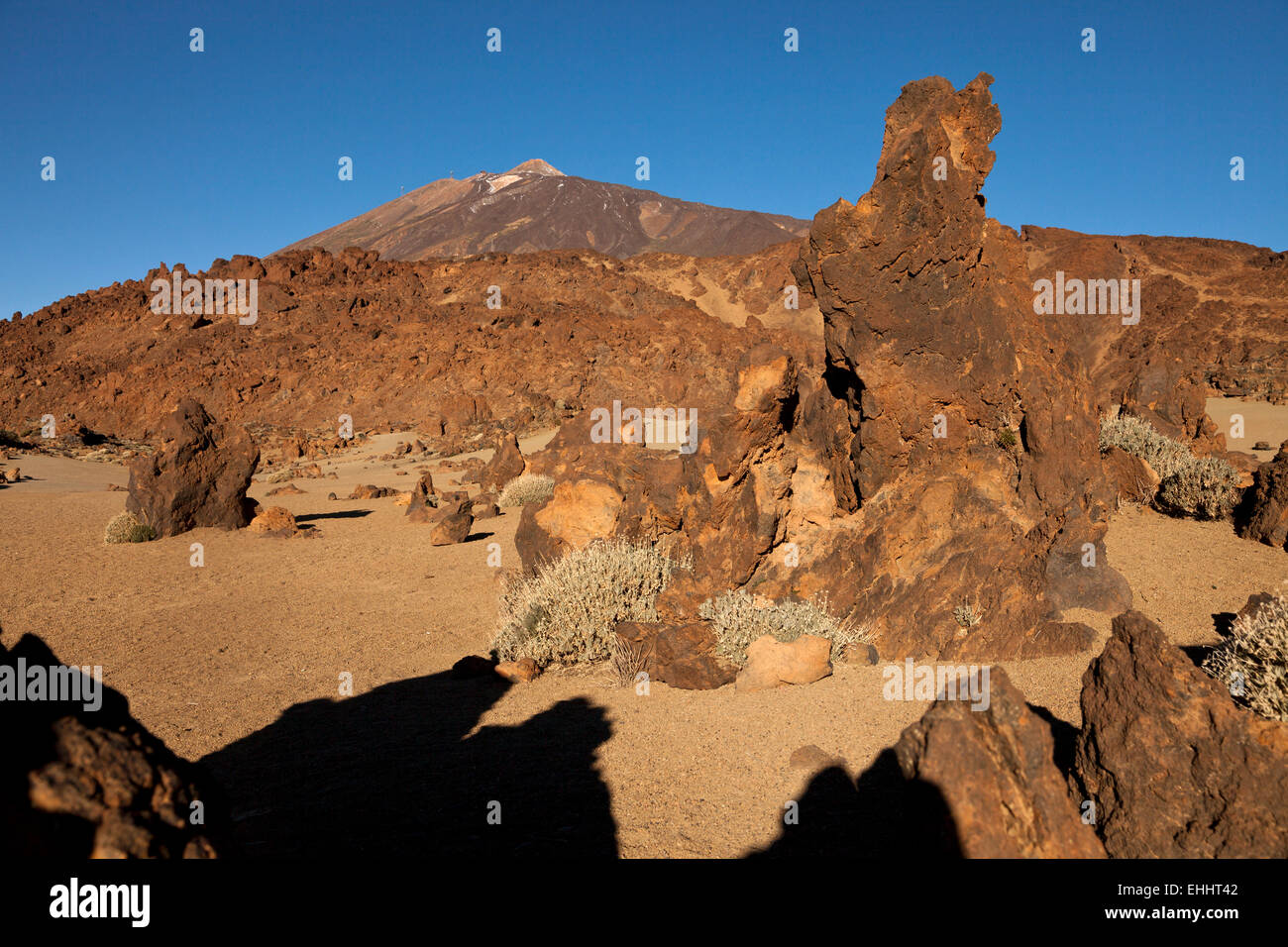 Pico del Teide und Teide National Park-Landschaft, Teneriffa, Kanarische Inseln, Spanien, Europa Stockfoto