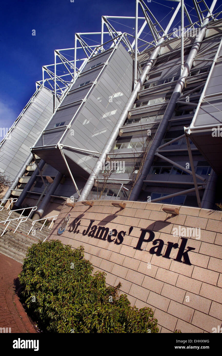 Fußballstadion von St James' Park, Newcastle Upon Tyne Stockfoto