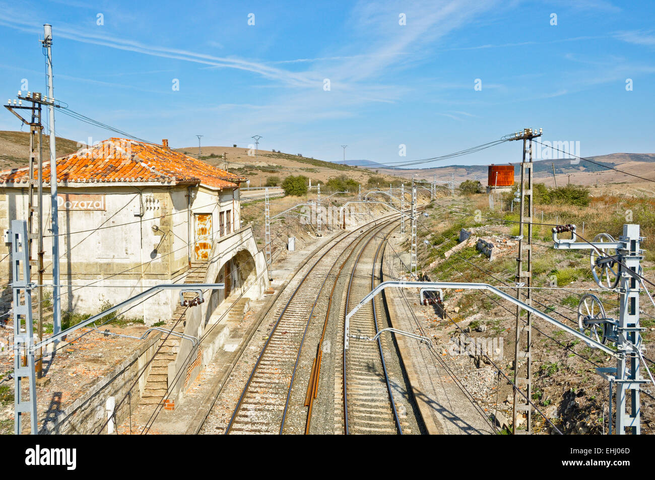 Alten Bahnhof in Spanien Stockfoto